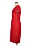 Ann Taylor Solid Red Casual Dress Size 6 - photo 5