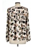 Xhilaration 100% Polyester Floral Ivory Long Sleeve Blouse Size L - photo 2