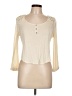 Mine 100% Rayon Ivory 3/4 Sleeve Top Size L - photo 1