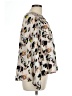 Xhilaration 100% Polyester Floral Ivory Long Sleeve Blouse Size L - photo 4