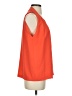 Diane von Furstenberg 100% Polyester Orange Sleeveless Blouse Size S - photo 4