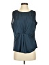 Nic + Zoe 100% Polyester Blue Sleeveless Blouse Size XS - photo 1