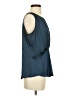 Nic + Zoe 100% Polyester Blue Sleeveless Blouse Size XS - photo 4