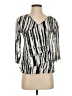 Dunia Silver 3/4 Sleeve Blouse Size S - photo 1