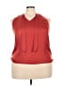 Jennifer Lopez Red Sleeveless Blouse Size XXL - photo 1