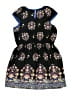 Monteau Girl 100% Polyester Paisley Black Dress Size 12 - photo 2