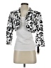 Tahari by ASL 100% Polyester Print Multi Color White Jacket Size 4 - photo 1
