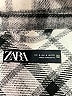 Zara Plaid Gray Coat Size M - photo 6