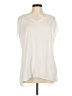 CAbi 100% Polyester Ivory Short Sleeve Top Size M - photo 1