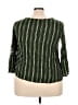 Oddi 100% Rayon Green 3/4 Sleeve Blouse Size 3X - photo 2
