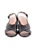 27 EDIT Black Sandals Size 5 1/2 - photo 2