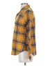 Bobbie Brooks 100% Polyester Plaid Yellow Long Sleeve Blouse Size S - photo 5