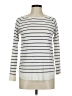 Pink Clover Stripes White Pullover Sweater Size M - photo 1