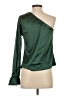 Lena Green Long Sleeve Blouse Size S - photo 2