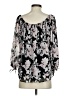 MB 100% Polyester Black 3/4 Sleeve Blouse Size S - photo 2