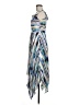 ECI Graphic Blue Cocktail Dress Size 6 - photo 5