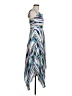 ECI Graphic Blue Cocktail Dress Size 6 - photo 4