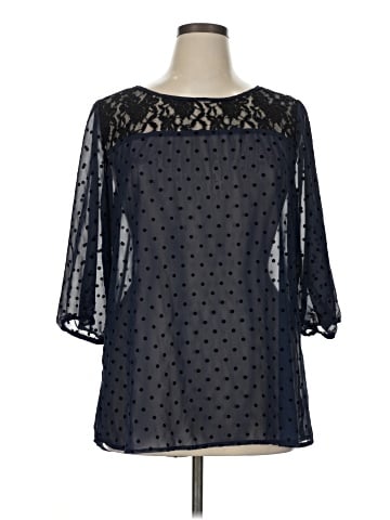 Bobeau 3/4 Sleeve Blouse (view 1)