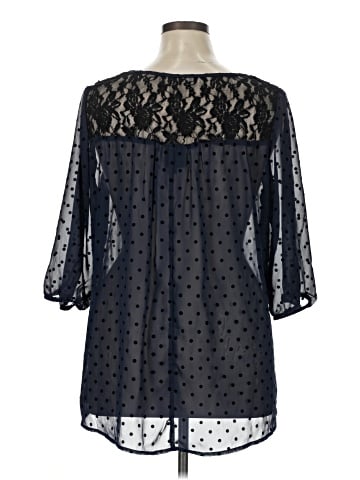 Bobeau 3/4 Sleeve Blouse (view 2)