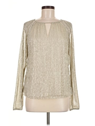 White House Black Market Long Sleeve Blouse (view 1)