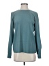 Jaeger 100% Silk Teal Long Sleeve Silk Top Size 0 - photo 1