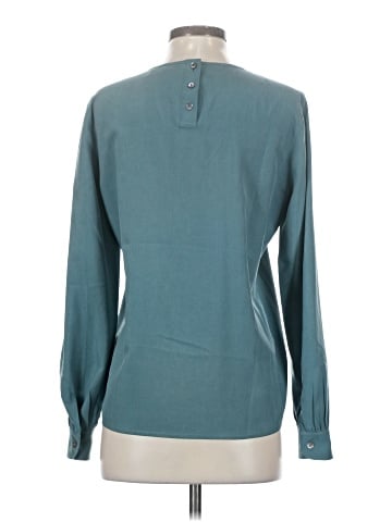 Jaeger Long Sleeve Silk Top (view 2)
