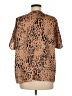 Entro Animal Print Brown Short Sleeve Blouse Size M (estimated) - photo 2