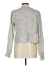 Shein 100% Polyester Silver Long Sleeve Blouse Size L - photo 2
