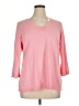 Talbots Outlet 100% Cotton Pink Pullover Sweater Size XL (estimated) - photo 1