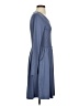 Unbranded Solid Blue Casual Dress Size S - photo 4