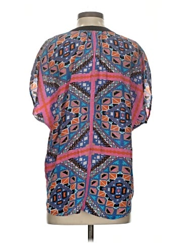 Tolani Short Sleeve Silk Top (view 2)