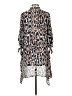 Nygard Animal Print Multi Color Ivory Kimono Size S - photo 2