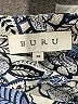 Buru 100% Cotton Paisley Blue 3/4 Sleeve Blouse Size XS - photo 7