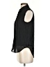 DKNY 100% Polyester Black Sleeveless Blouse Size XXS - photo 5