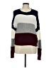 Ambiance Apparel Color Block Burgundy Pullover Sweater Size M - photo 1