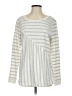 Hannah Silver Long Sleeve Top Size S - photo 1