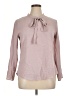 Moyabo Solid Pink Long Sleeve Blouse Size XL - photo 1