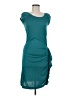 Mango Solid Teal Cocktail Dress Size M - photo 1