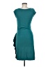 Mango Solid Teal Cocktail Dress Size M - photo 2