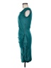 Mango Solid Teal Cocktail Dress Size M - photo 5