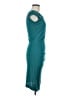 Mango Solid Teal Cocktail Dress Size M - photo 4
