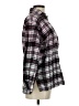 Angie 100% Cotton Plaid Black Long Sleeve Button-Down Shirt Size M - photo 4