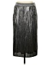 ModCloth 100% Polyester Metallic Silver Formal Skirt Size S - photo 1