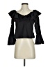 Harshman 100% Cotton Black 3/4 Sleeve Blouse Size XS - photo 1