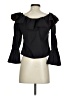 Harshman 100% Cotton Black 3/4 Sleeve Blouse Size XS - photo 2