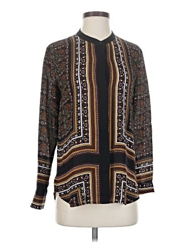 A.L.C. Long Sleeve Silk Top (view 1)
