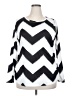 Meaneor Chevron-herringbone White Long Sleeve T-Shirt Size XXL - photo 1