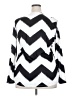Meaneor Chevron-herringbone White Long Sleeve T-Shirt Size XXL - photo 2