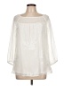 AB Studio 100% Polyester Ivory 3/4 Sleeve Blouse Size L - photo 1