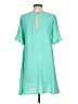 Altar'd State 100% Polyester Solid Teal Casual Dress Size S - photo 2